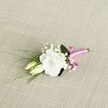 WHITE LISIANTHUS BUTTONHOLE